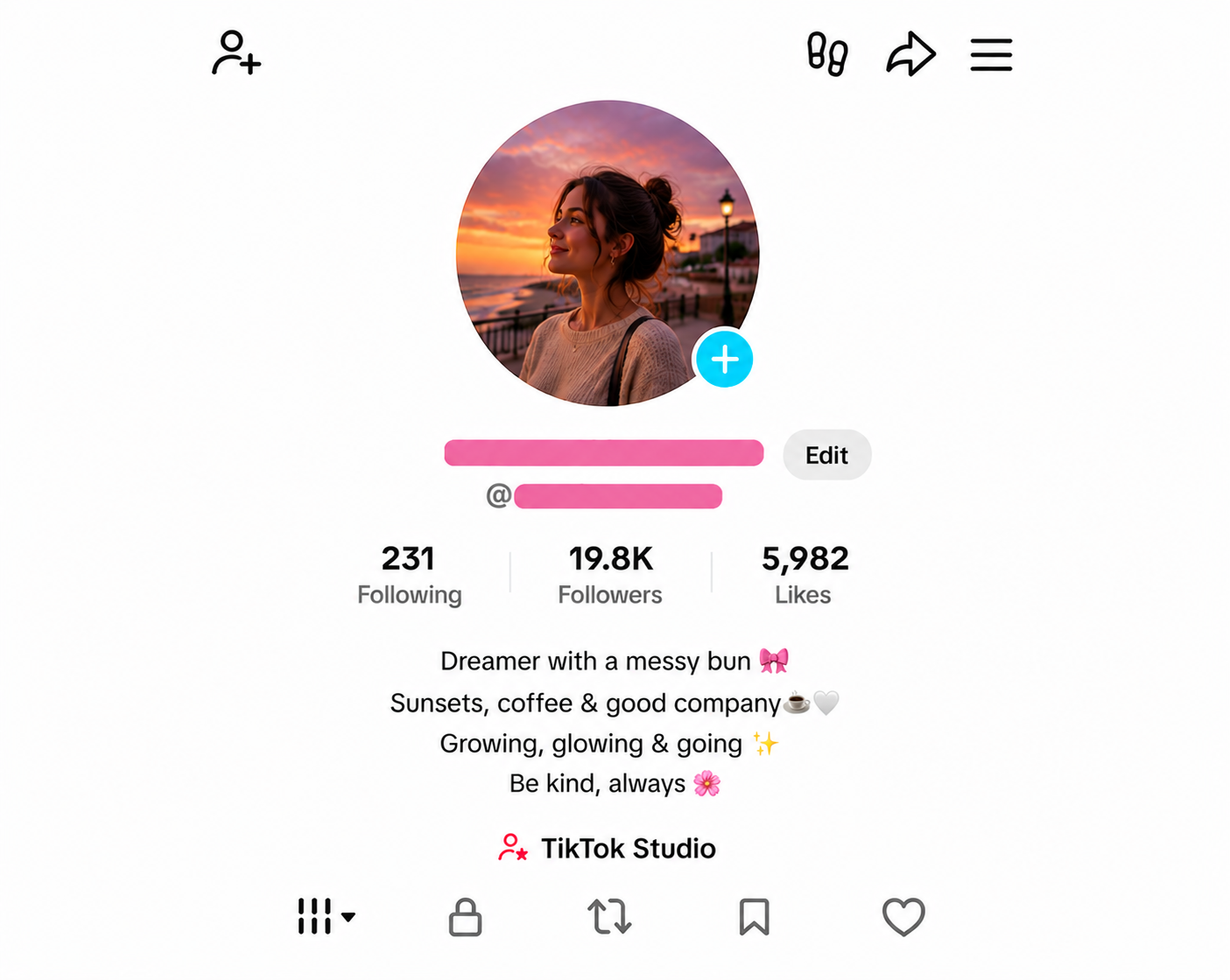 TIKTOK ACCOUNT